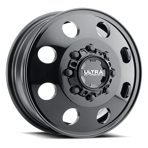 16x6 Ultra 002FBK Modular Gloss Black DUALLY FRONT Wheel 8x170 (102mm)