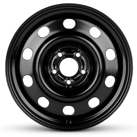 17x7.5 Road Roady RRW-3670 Black Steel Wheel 5x4.5 (43mm)