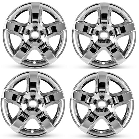 17x19 Road Roady RRW-3277 Silver Plastic Covercaps Set of 4