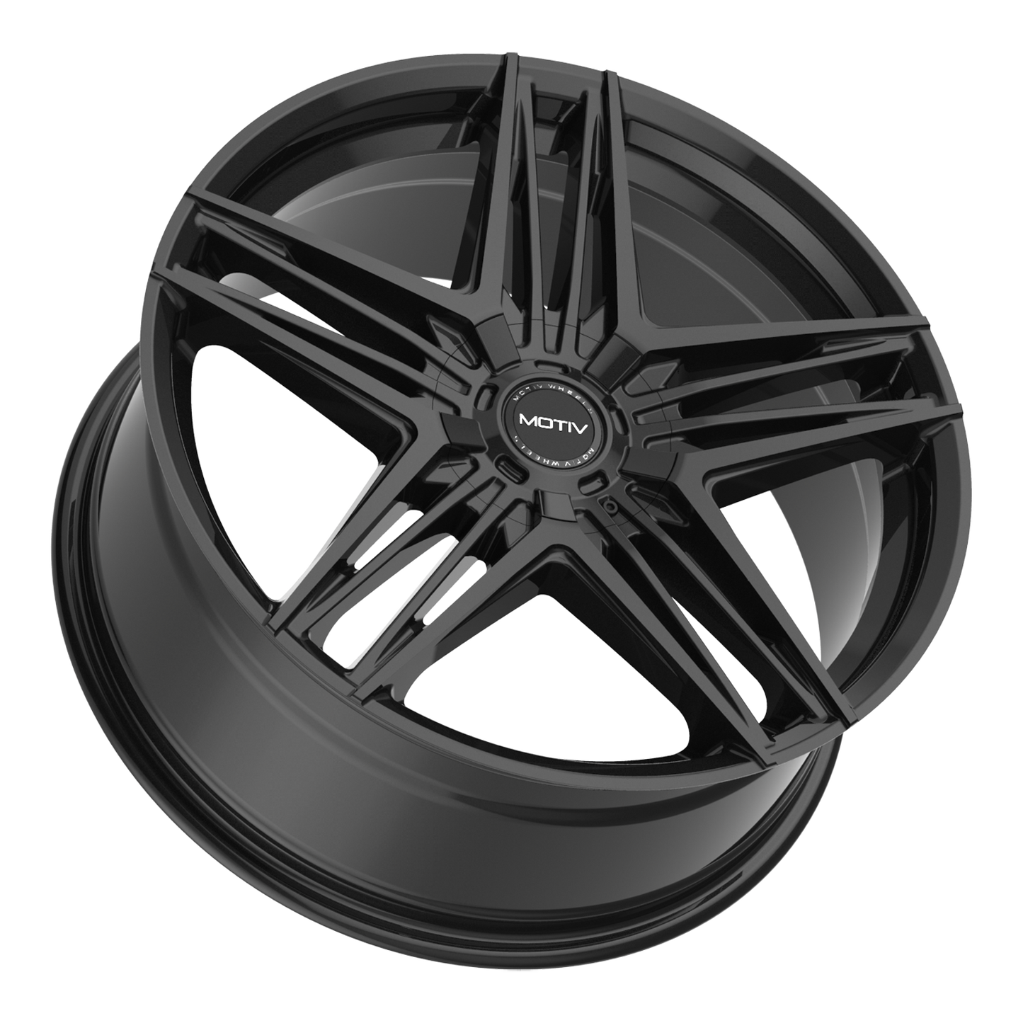 16x7.5 Motiv 440B Lunar Gloss Black Wheel 5x4.5/5x120 (40mm)