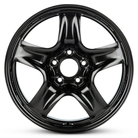 17x7.5 Road Ready Wheels RRW-3796 Black Steel Wheel 5x4.5 (44mm)