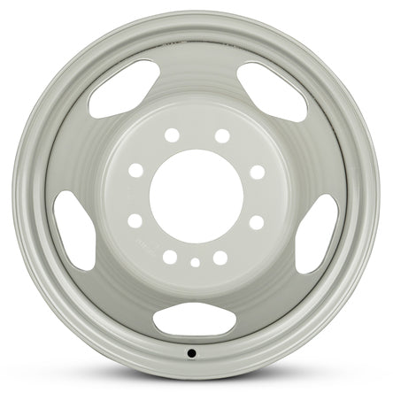 17x6.5 Road Ready RRW-8076 Silver DUALLY Wheel 8x6.5 (133mm)