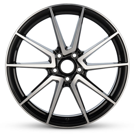 19x8.5 Road Roady RRW-RMAIR-J9690BMF Black Aluminum Wheel 5x112 (45mm)