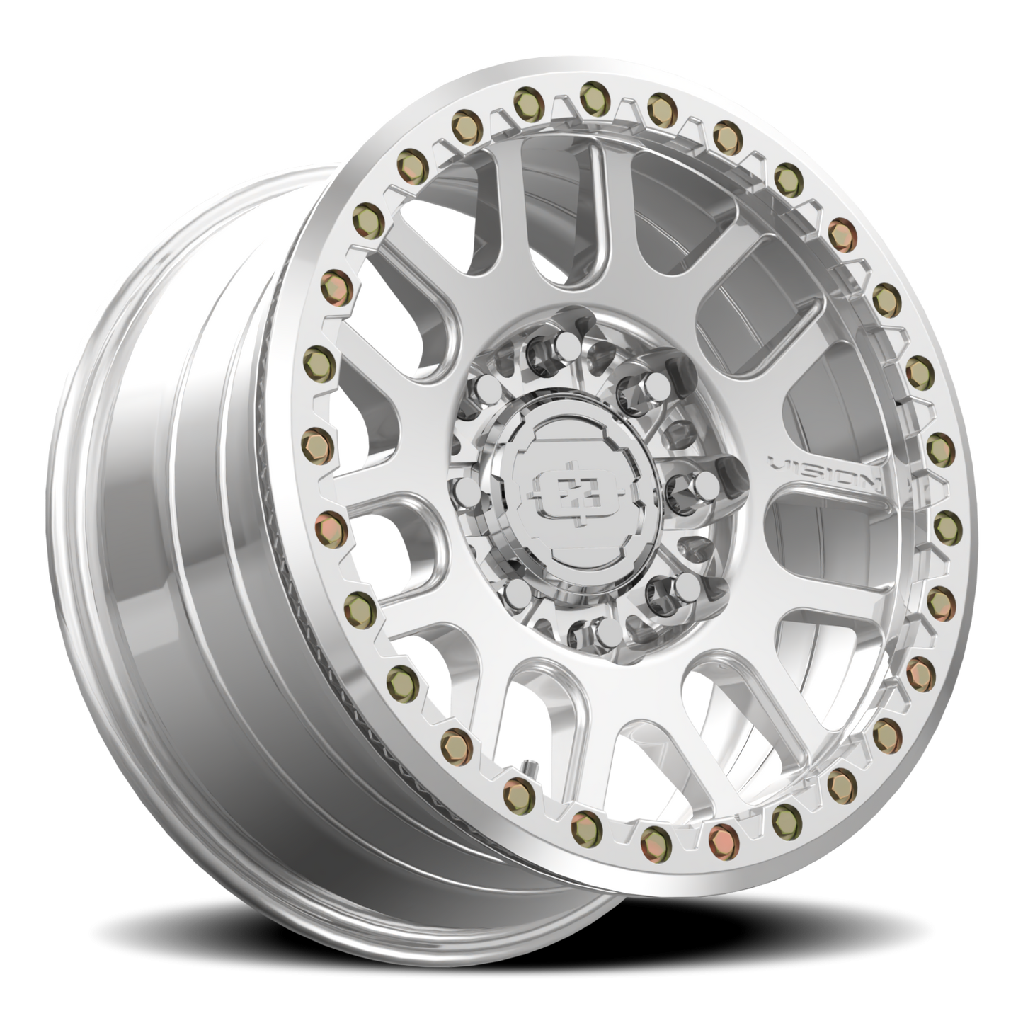 18x9 Vision 111BL F-Nemesis Polished FORGED BEADLOCK Wheel 8x6.5 (26mm)