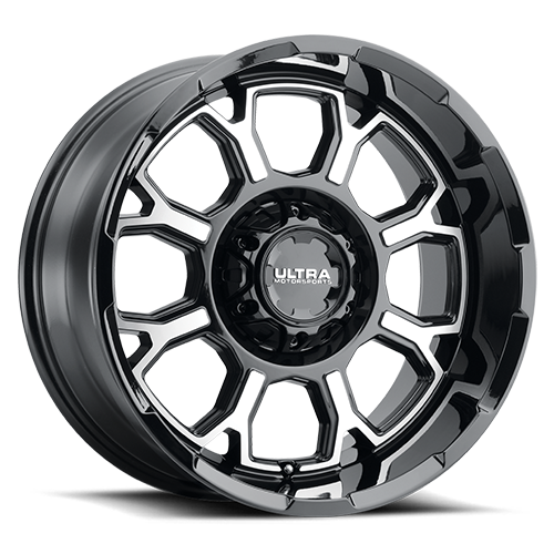 17x9 Ultra 124U Commander Gloss Black W/ Diamond Cut Wheel 6x135/6x5.5 (12mm)
