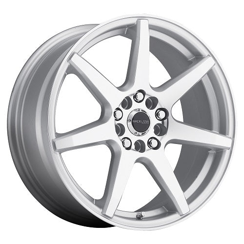 17x7.5 Raceline 131S Evo Silver Machined Wheel 5x108/5x4.5 (+20mm)