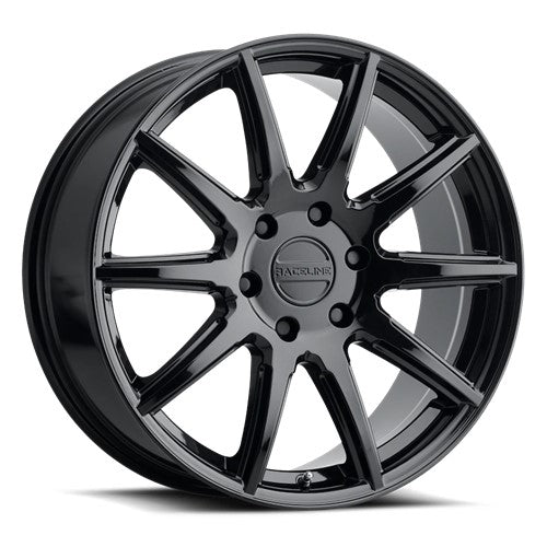 22x9.5 Raceline 159B Spike Gloss Black Wheel 6x5.5 (15mm)