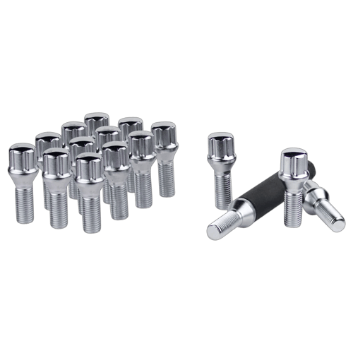 SPLINE LUG BOLT 12-1.50 32MM CHR BULK