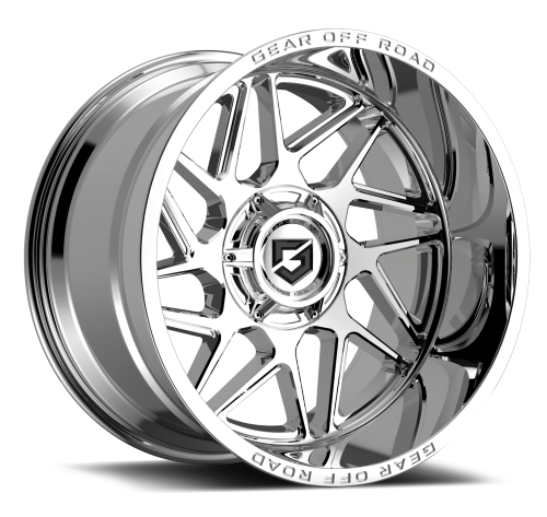 24x14 Gear Forged GF761P High Luster Full Polished Wheel 6x5.5 (-76mm)