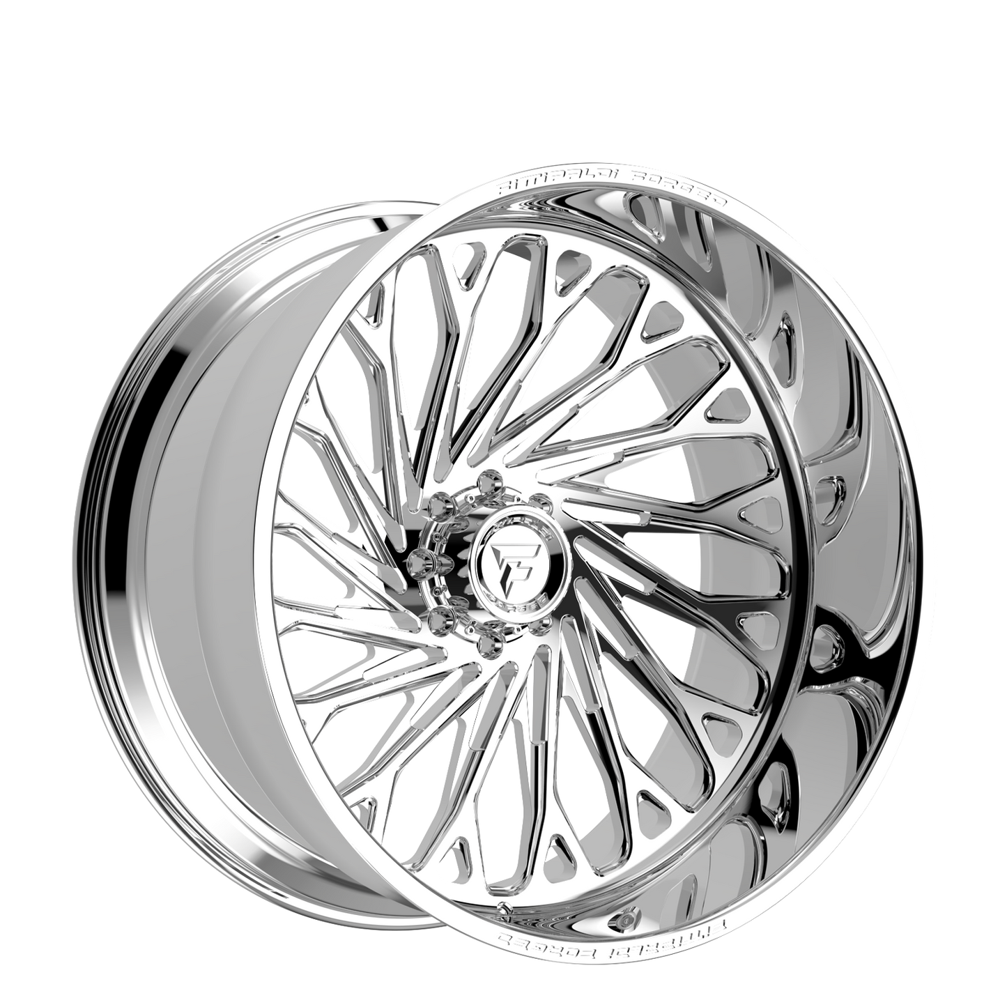 26x14 Fittipaldi Offroad FTF510P Polished LEFT DIRECTIONAL Wheel 8x170 (-76mm)