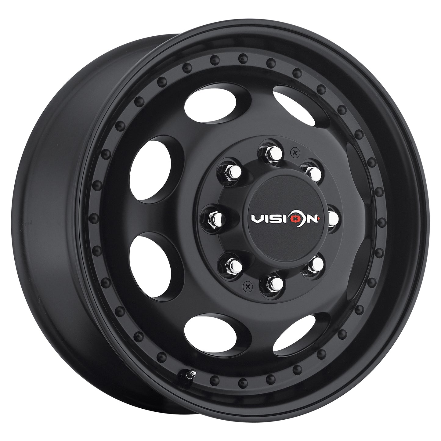 19.5x6.75 Vision 181 Hauler Dually Front Machined Wheel 8x6.5 (102mm)