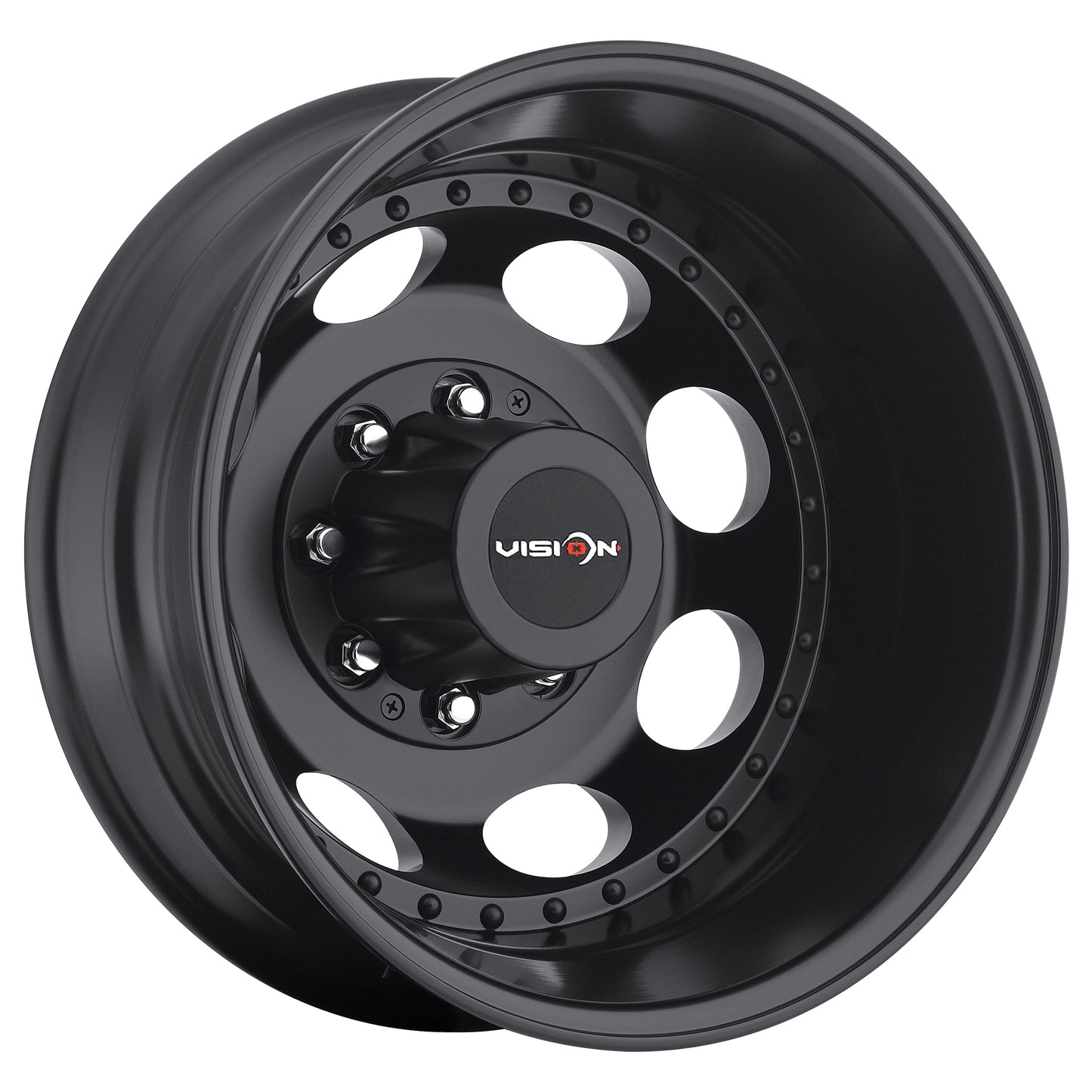 16x6 Vision 181 Hauler Dually Rear Matte Black Wheel 8x170 (-137mm)