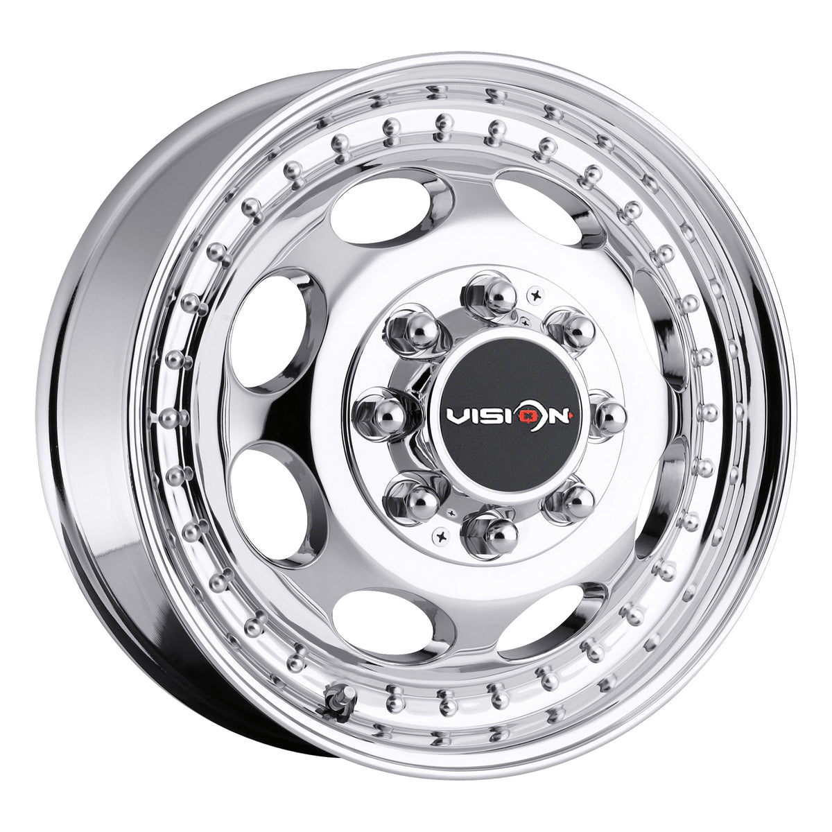 19.5x6.75 Vision 181 Hauler Dually Front Chrome Wheel 8x170 (102mm)
