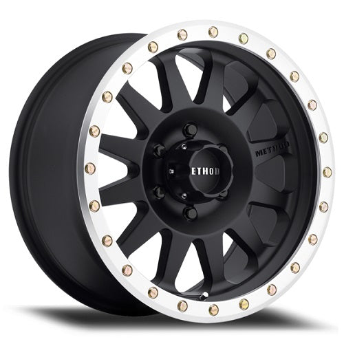 17x8.5 Method MR304 Double Standard Black/Machined Wheel 5x150 (0mm)