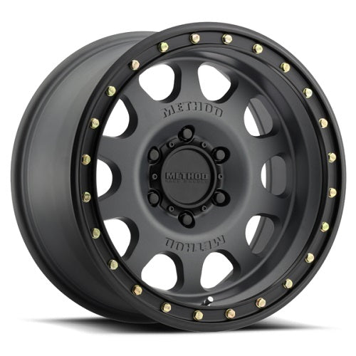 17x8.5 Method MR311 Vex Titanium/Black Street Loc Wheel 6x120 (0mm)