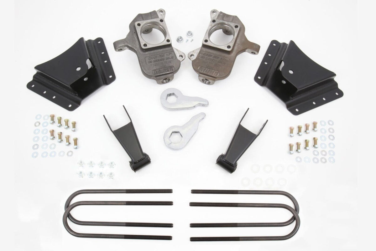 McGaughy's 3-4/3-5 Inch Spindle Lowering Kit 2002-2010 Silverado/Sierra 3500 2WD
