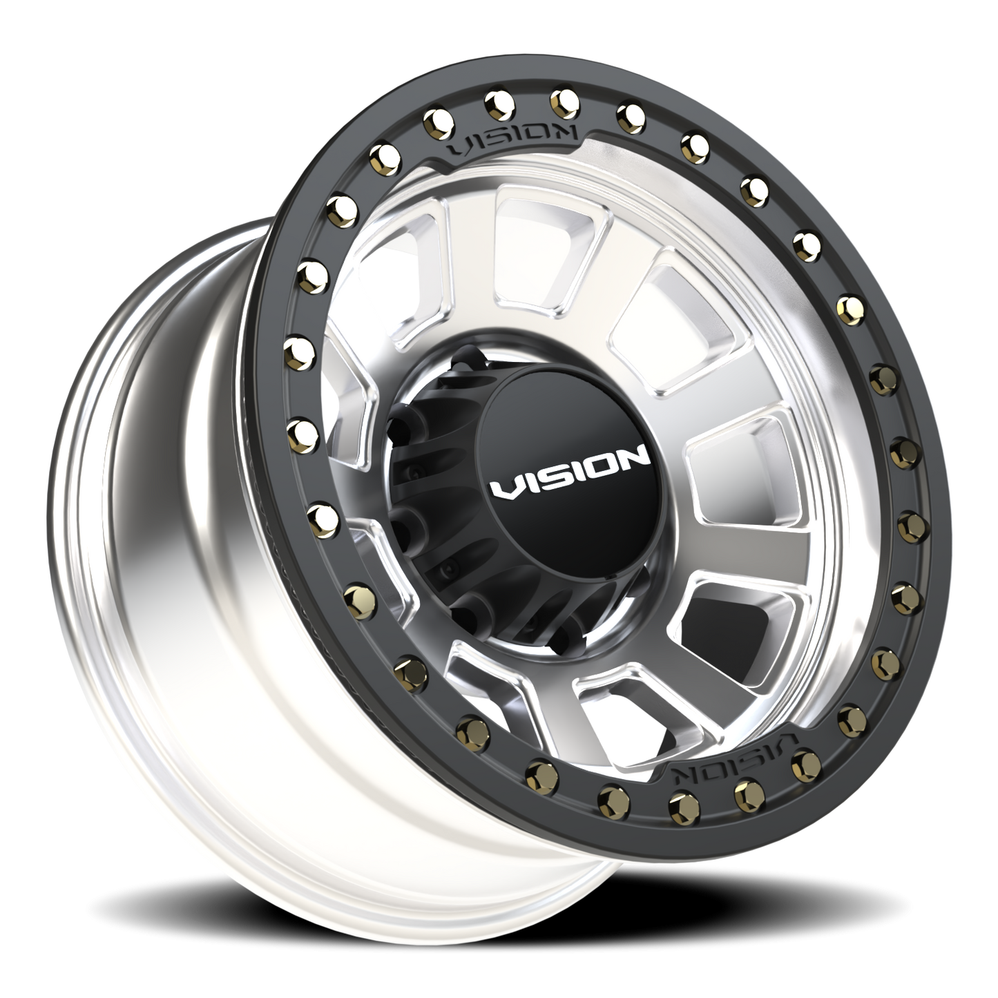 17x9 Vision 350BL Ojos Machined BEADLOCK Wheel 8x6.5 (-40mm)