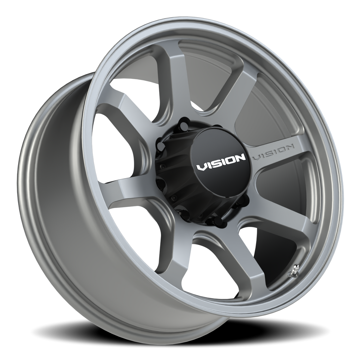 20x9 Vision 351 Flow Satin Grey Wheel 8x6.5 (12mm)