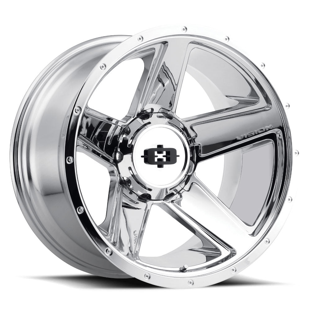 16x6 Vision Off-Road 390 Empire Chrome Wheel 8x6.5 (0mm)