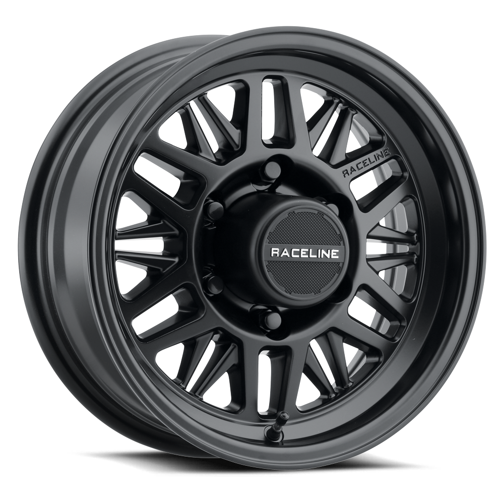 15x6 Raceline 451B Ryno TR Trailer Satin Black Wheel 6x5.5 (0mm)