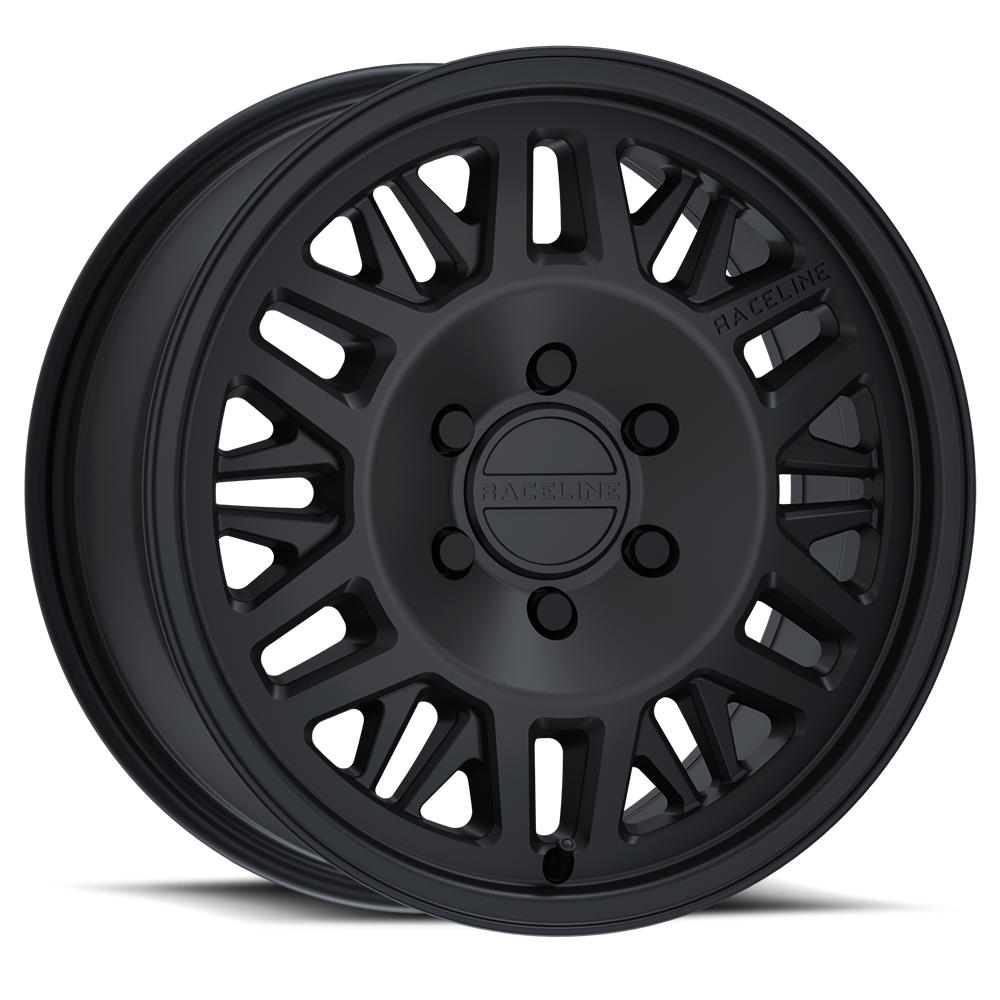17x7.5 Raceline 451B Ryno TR Van Satin Black Wheel 5x130 (50mm)