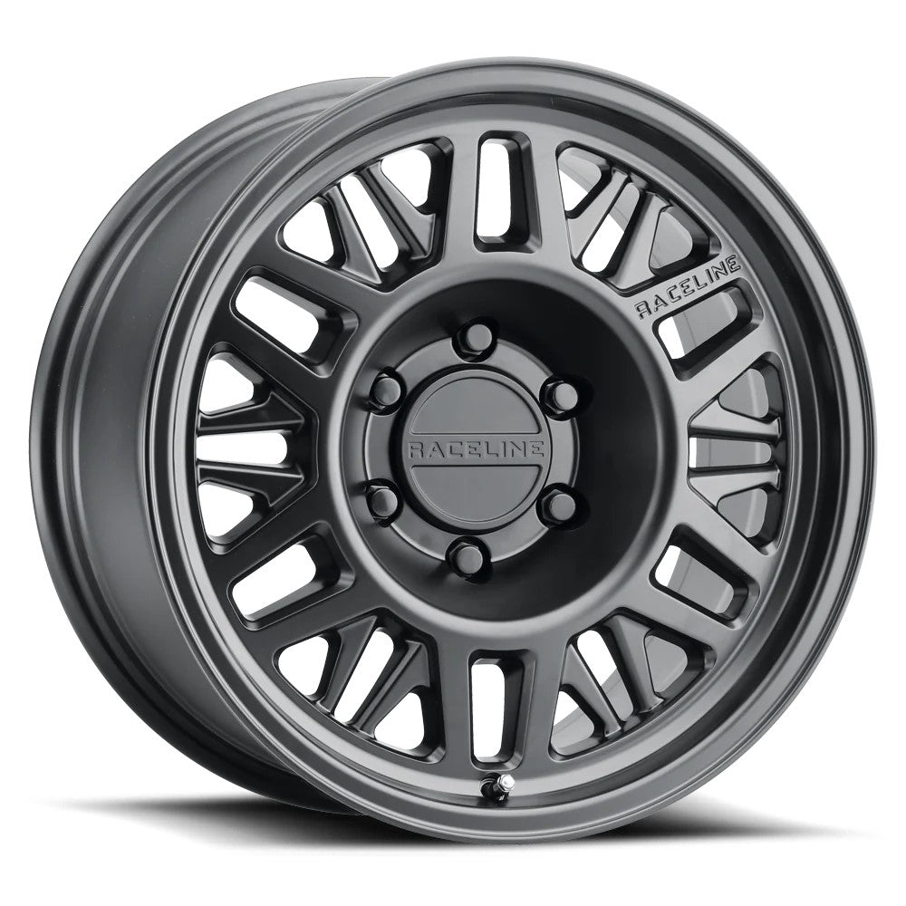 17x8.5 Raceline Wheels 451B Ryno TR Satin Black Wheel 6x5.5 (0mm)