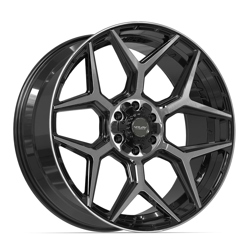 24x10 4PLAY 4P06 Brushed Black Wheel 6x135/6x5.5 (18mm)