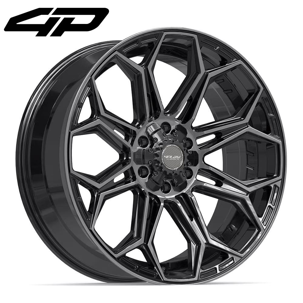 22x9 4PLAY 4P83 Brushed Black Wheel 6x135/6x5.5 (12mm)