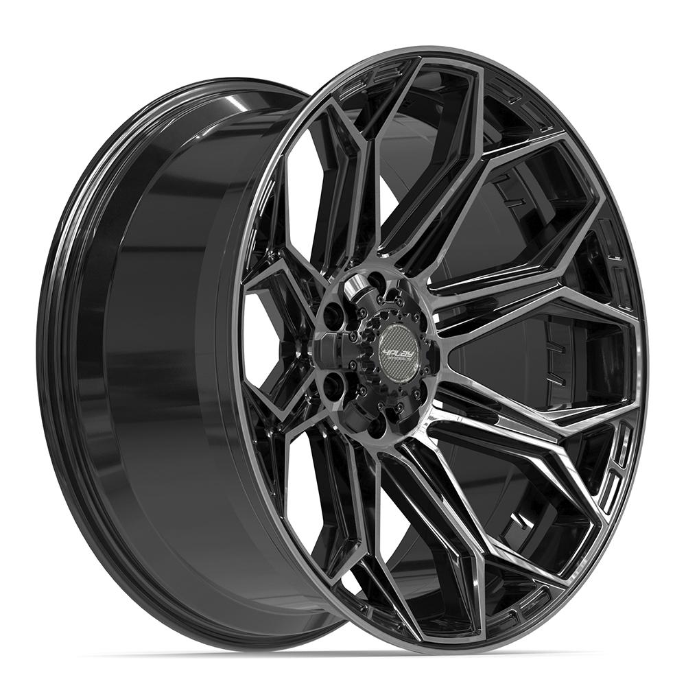 22x10 4PLAY 4P83 Gloss Black Brushed Face Wheel 6x135/6x5.5 (-18mm)