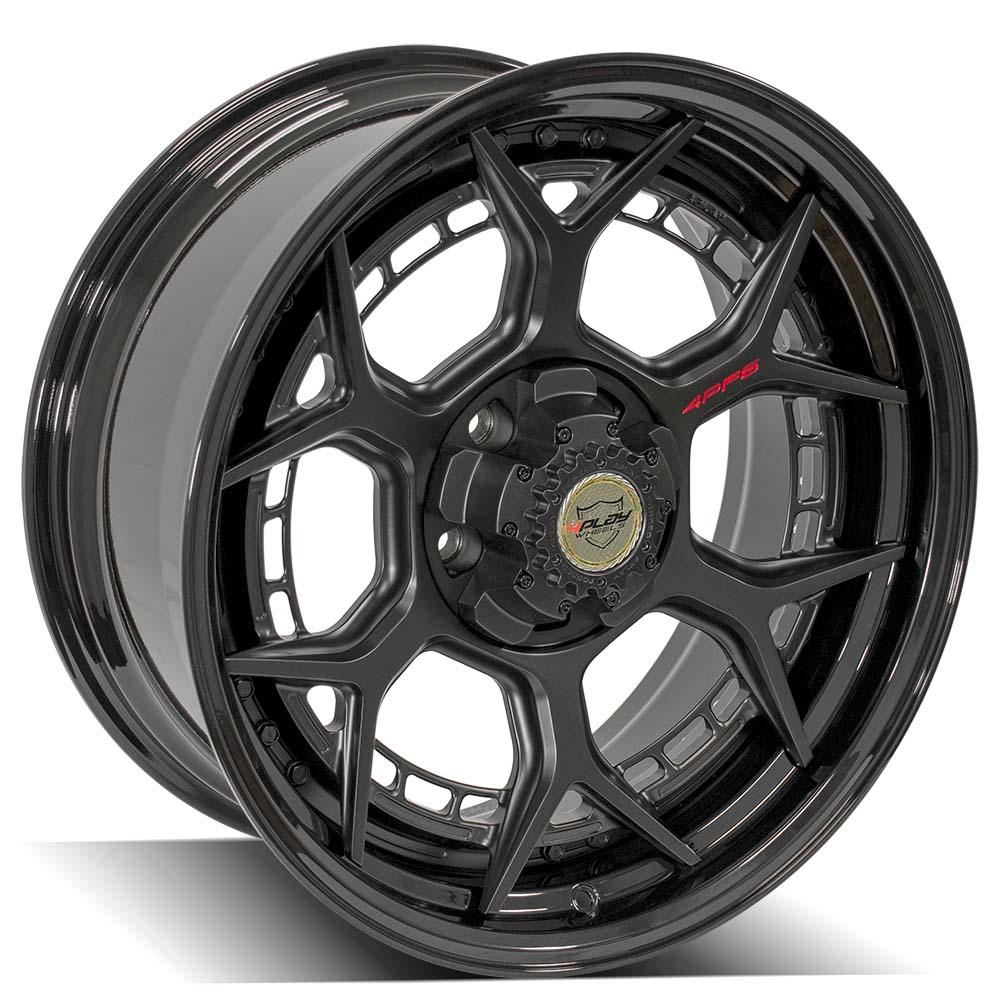 20x9 4PLAY 4PF6 Matte Black Center w/ Gloss Black Barrel Wheel 5x5/5x5.5 (0mm)