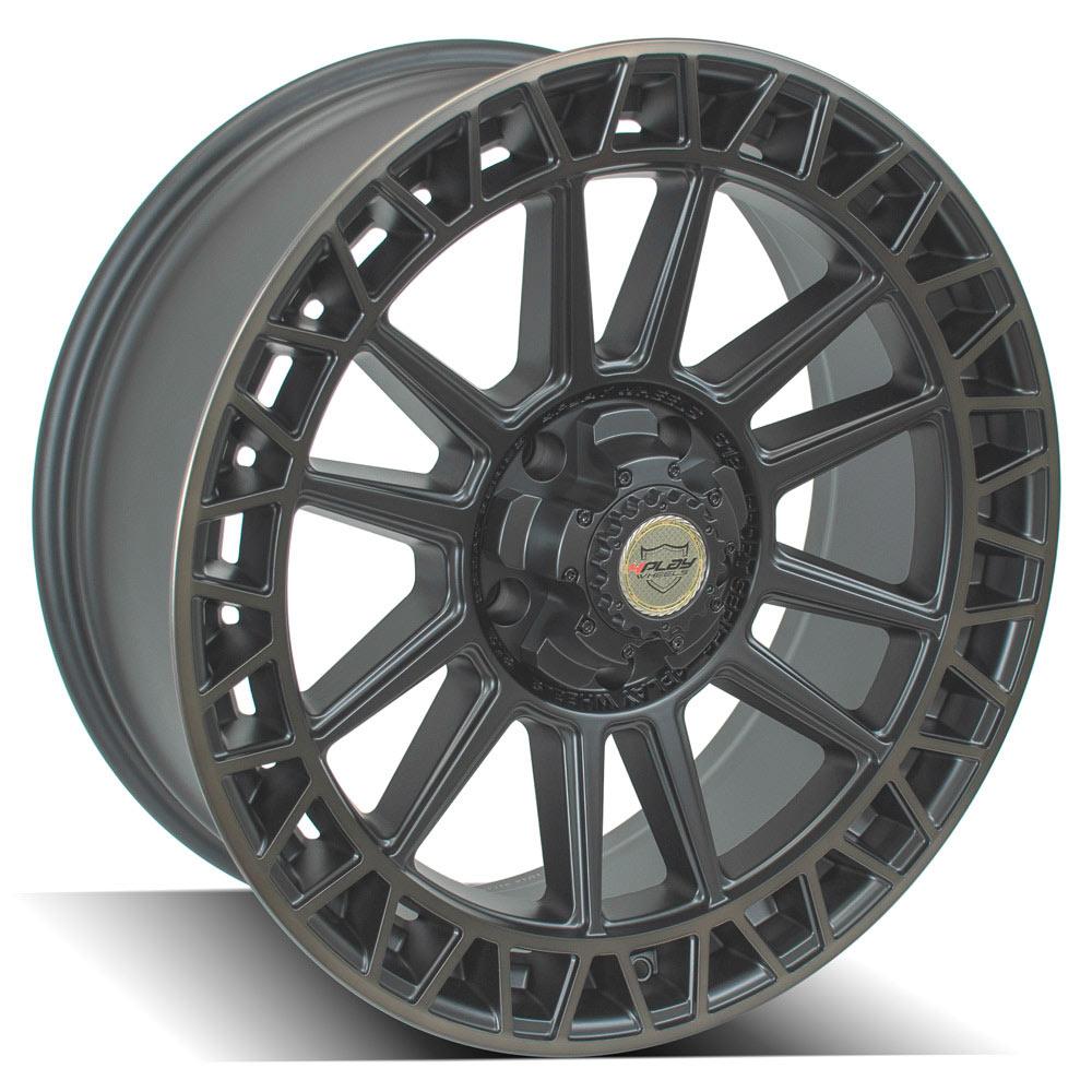 22x9 4PLAY 4PS12 Satin Machined w/ Bronze Wheel 5x150 (0mm)