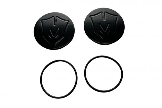 McGaughys Billet Ball Joint Caps Black Fits Upper Arms 07-25 Silverado/Sierra 1500/ Silverado/Sierra 2500 / Silverado/Sierra 3500