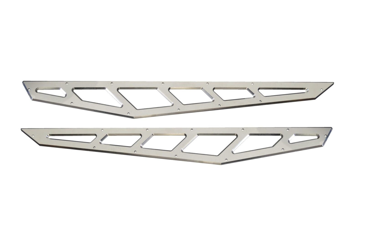 McGaughys Billet Face Plates for Traction Bars 2014-2018 Silverado/Sierra 1500 Quad Cab/Extended Cab Only Raw Finish