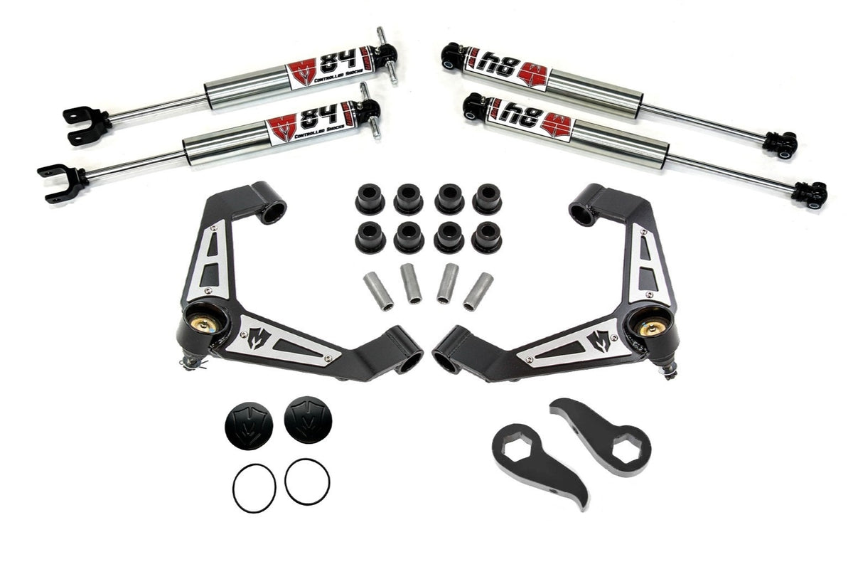 McGaughy's 2 Inch Leveling Kit w/M84 Shocks 11-19 Silverado/Sierra 2500/3500 2WD/4WD