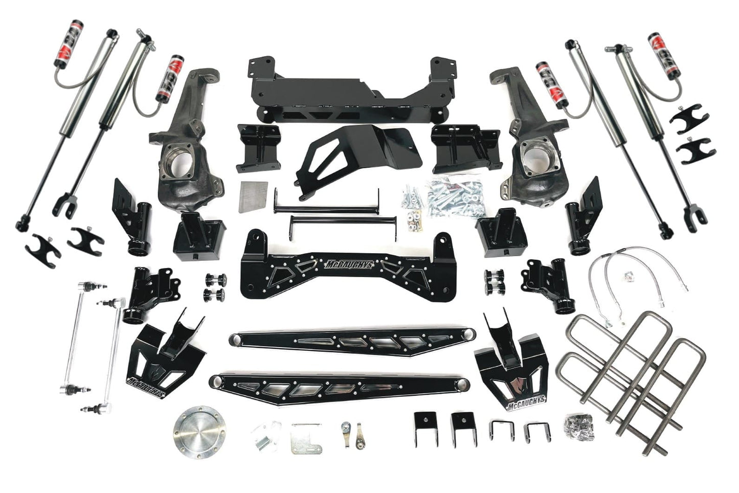 McGaughys 7-9 Inch Premium Lift Kit with M84 RR Shocks 2011-2019 Silverado/Sierra 2500 2WD/4WD Gas/Diesel