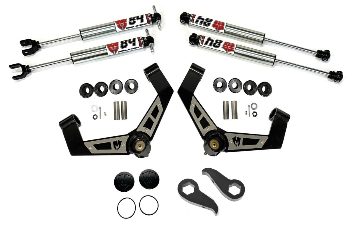 McGaughy's 2 Inch Leveling Kit w/M84 Shocks 20-26 Silverado/Sierra 2500/3500 2WD/4WD