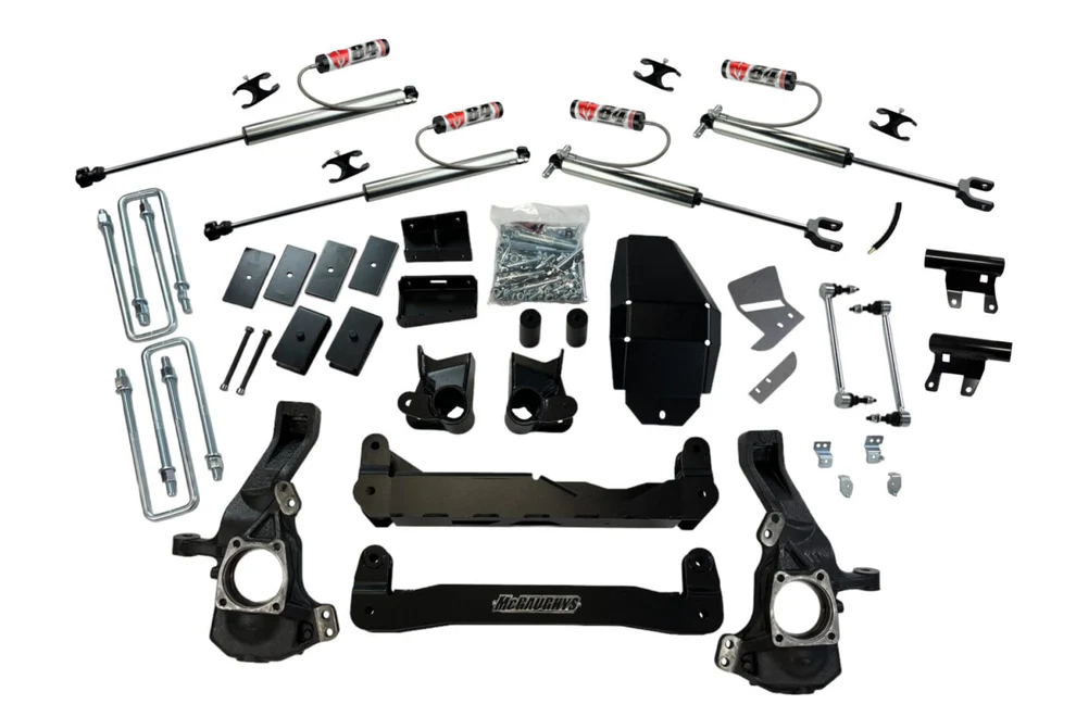 McGaughy's 4 Inch Premium Lift Kit w/ M84 Reservoir Shocks 24-26 Silverado/Sierra 2500 ZR2/AT4X