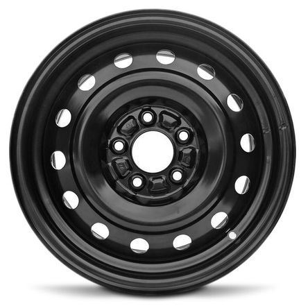 16x6.5 Road Ready Wheels RRW-64855 Black Steel Wheel 5x4.5 (55mm)