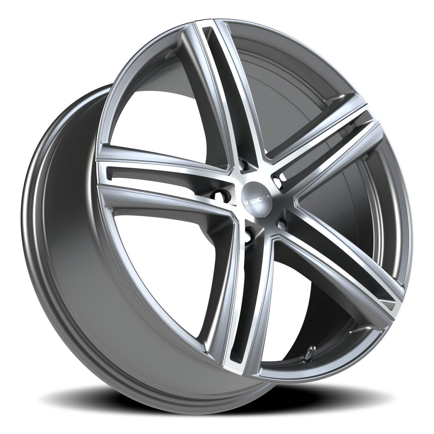 20x8.5 Vision 640 Nitrous Gunmetal Machined Face Wheel 5x4.5 (40mm)