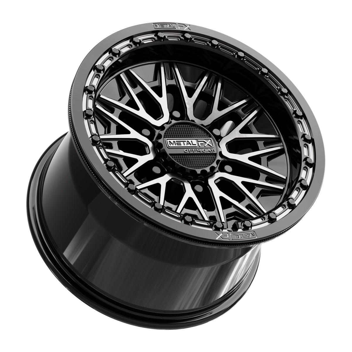 Alpha 6R Beadlock | Gloss Black DDT Face