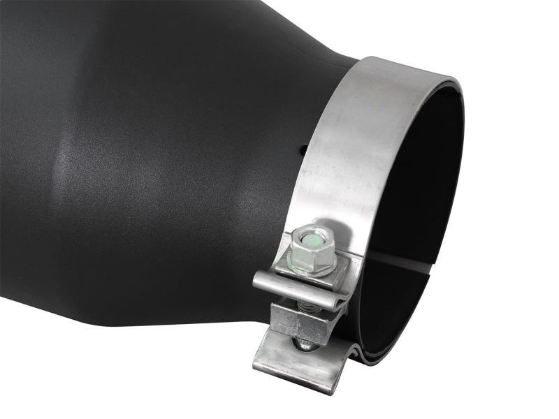 aFe Diesel Exhaust Tip Bolt On Black 4in Inlet x 6in Outlet x 15in