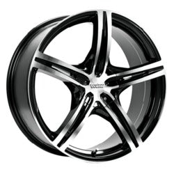 16x7.5 Cruiser Alloy 917MB Eclipse Blk Machine Wheel 5x112/5x4.5 (38mm)