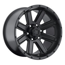 16x8 Ultra 195SB Crusher Satin Black & Satin Clear Coat Wheel 6x5.5 (10mm)