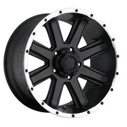 16x8 Ultra 195B Crusher Black W/Diamond Cut Wheel 6x4.5 (15mm)