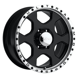 16x8 Ultra 175B Rogue Gloss Black with Diamond Cut Lip Wheel 5x5.5 (10mm)