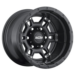 17x9 Ultra 178SB Mongoose Satin Black & Satin Clear-Coat Wheel 5x5 (1mm)