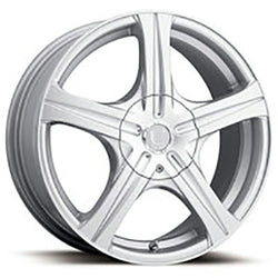 16x6.5 Ultra 403S Slalom Bright Silver Wheel 5x100 (42mm)