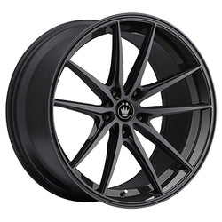 19x8.5 Konig 37B Oversteer Gloss Black Wheel 5x112 (42mm)