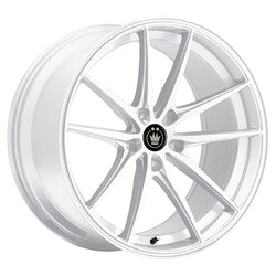 18x8 Konig 37W Oversteer White Wheel 5x4.5 (45mm)