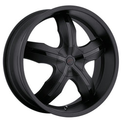 17x7.5 Platinum 212B Widow FWD Matte Black Wheel 5x100/5x4.5 (42mm)